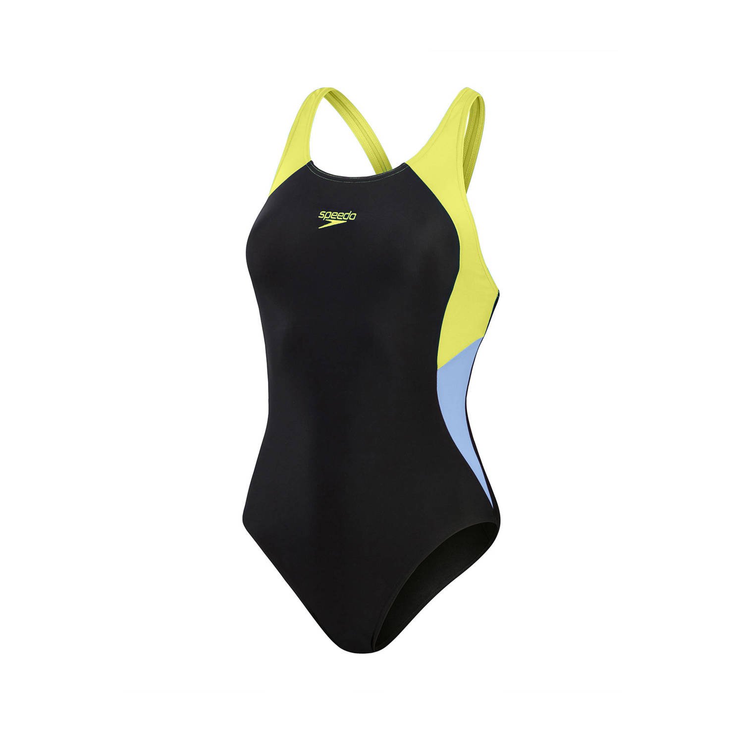 Speedo ECO EnduraFlex sportbadpak Muscleback zwart lemon blauw