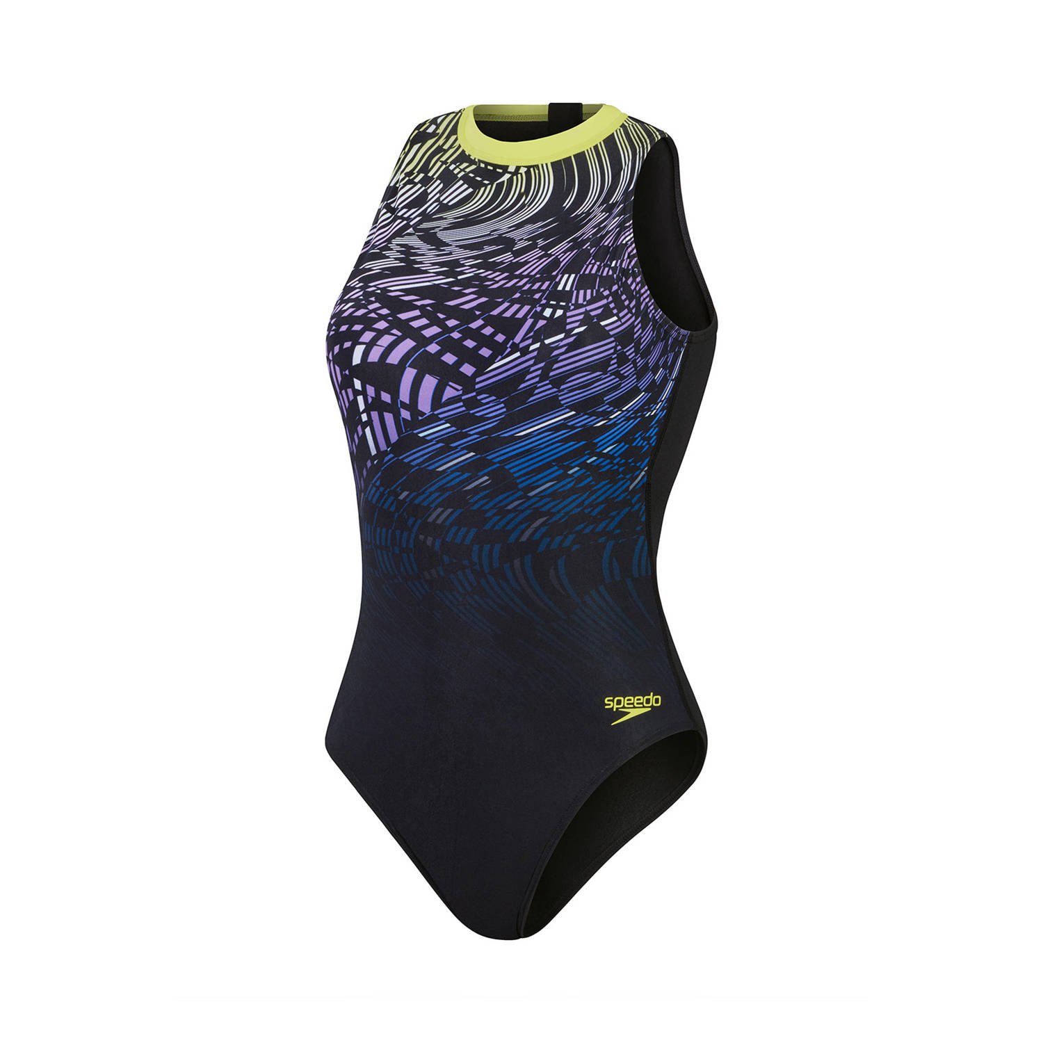 Speedo Endurance+ MAX sportbadpak Hydrasuit zwart lemon paars