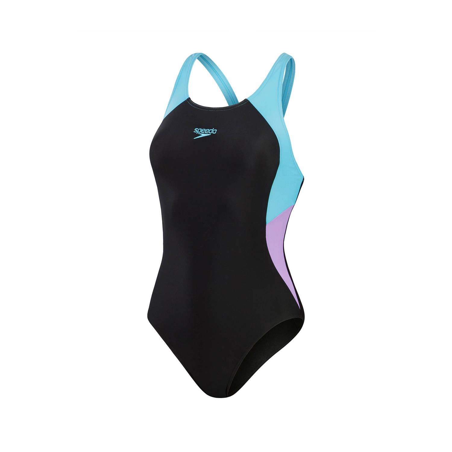 Speedo EnduraFlex sportbadpak Muscleback zwart paars blauw