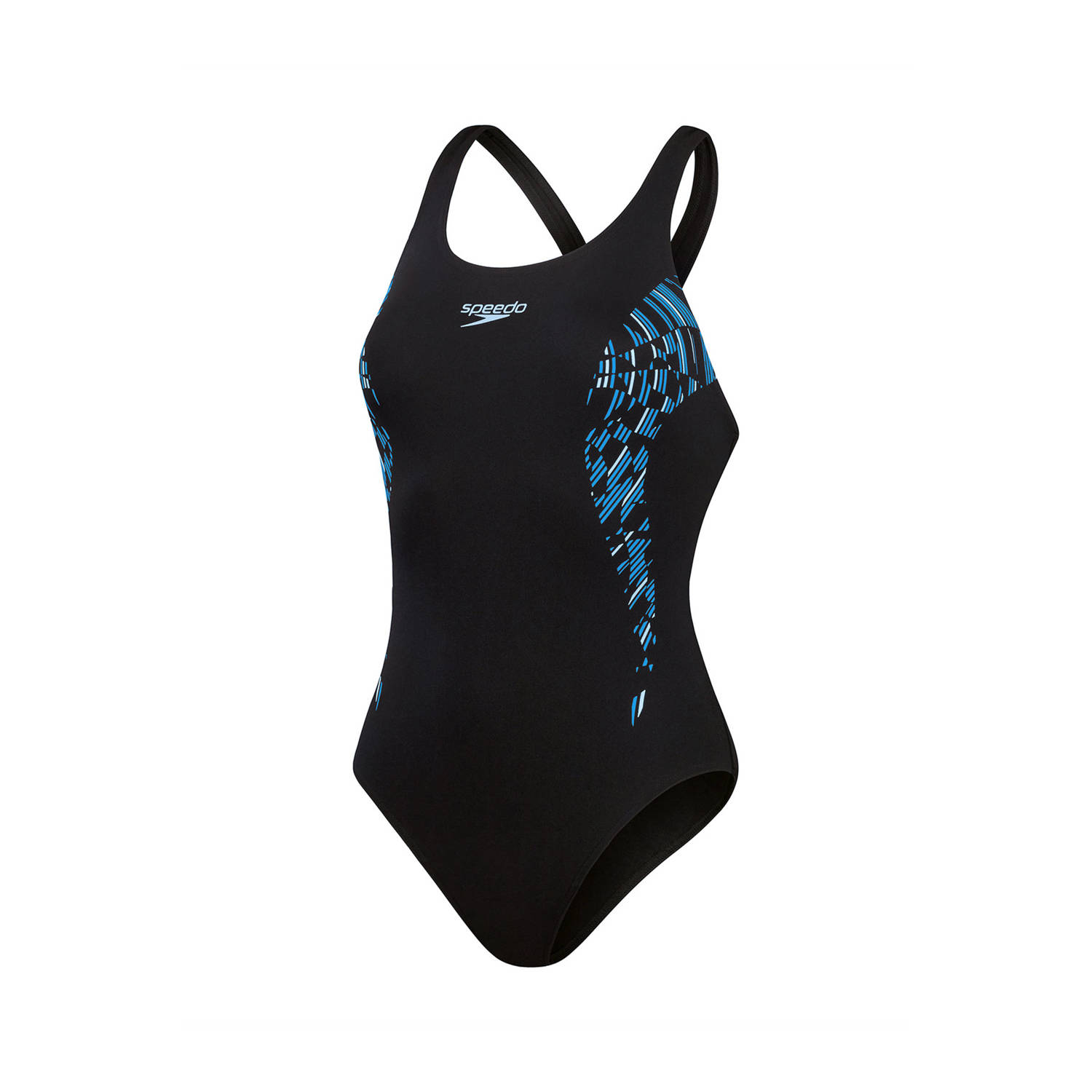 Speedo ECO Endurance+ sportbadpak Muscleback zwart blauw