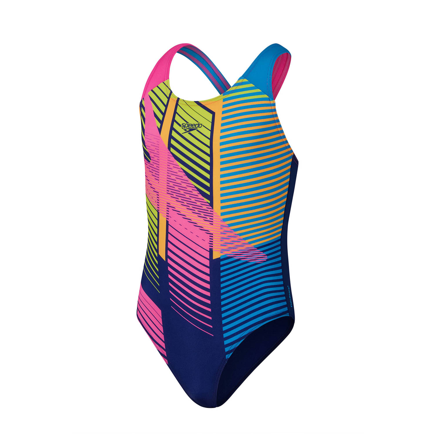 Speedo Endurance+ sportbadpak Splashback blauw groen roze