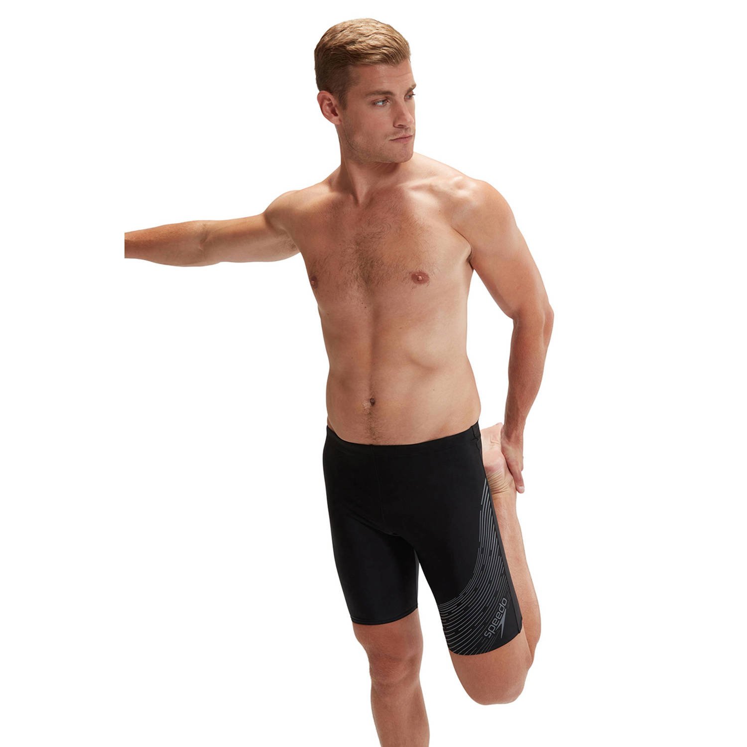 Speedo EnduraFlex jammer Medley Logo zwart