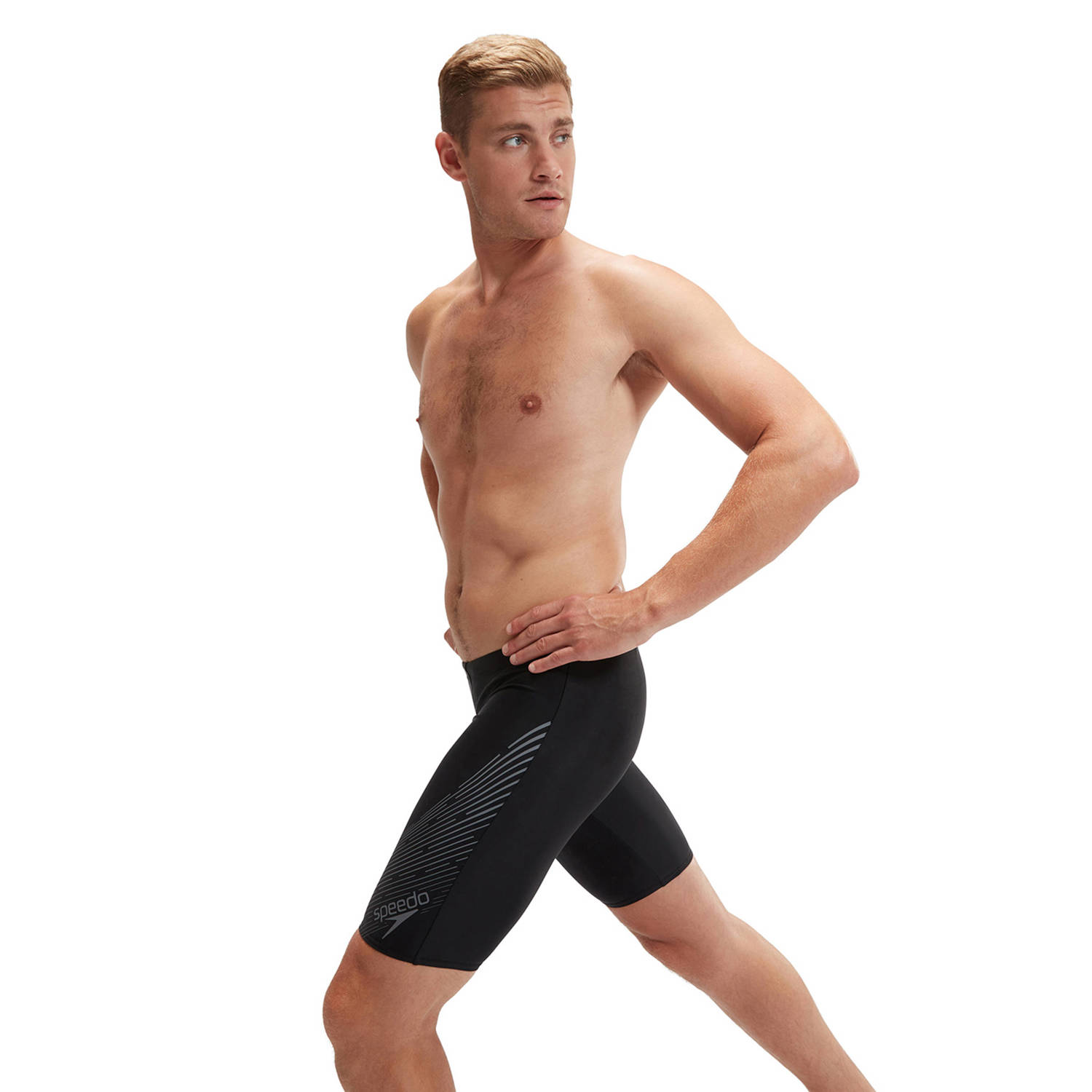Speedo EnduraFlex jammer Medley Logo zwart