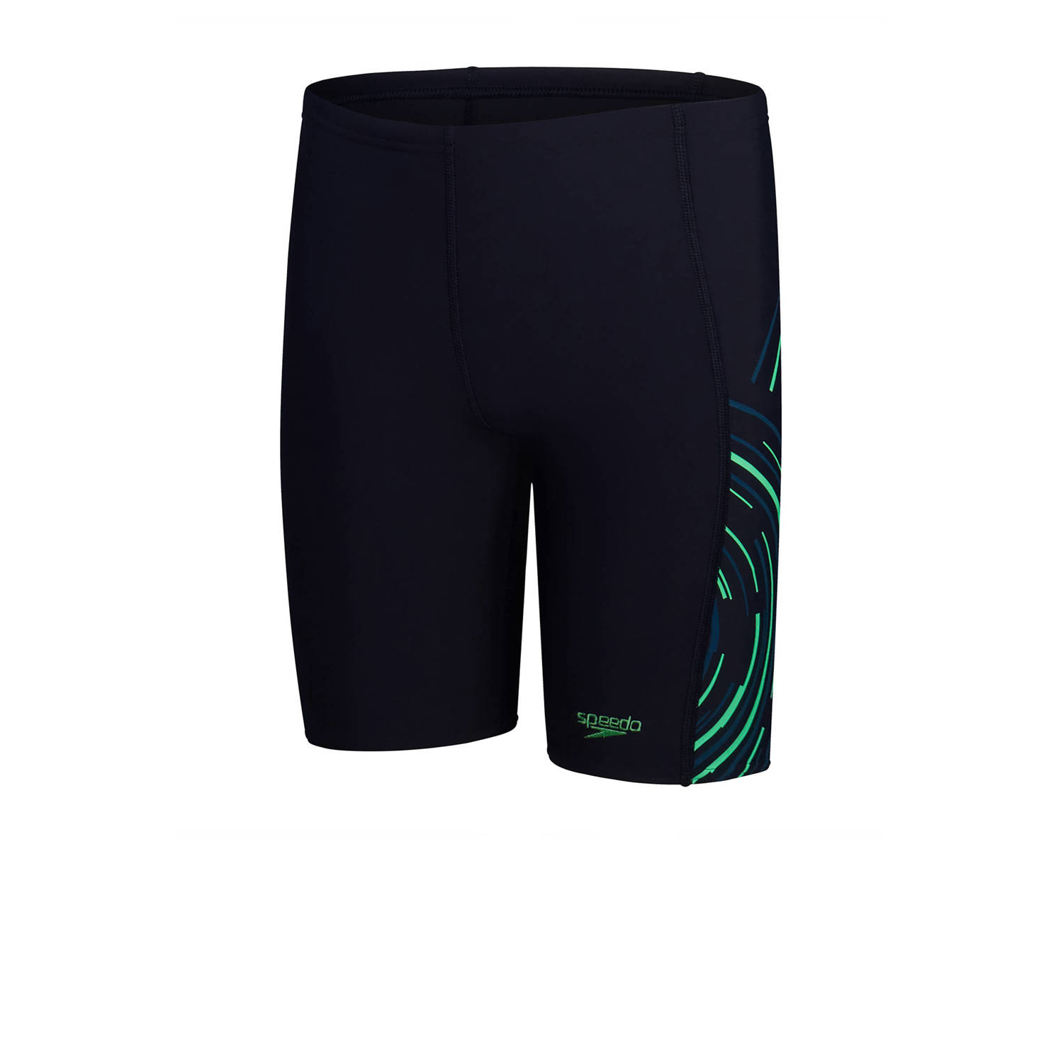 Speedo ECO EnduraFlex jammer donkerblauw groen Zwemboxer Jongens Gerecycled polyamide 116