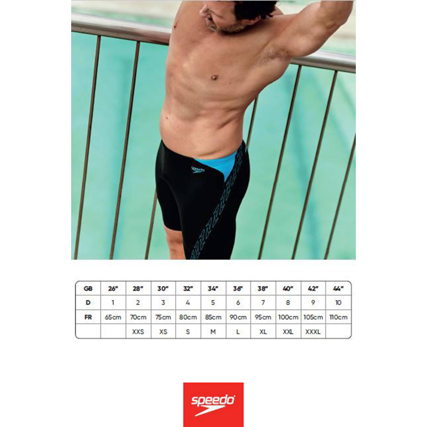 Speedo EnduraFlex zwemboxer Dive zwart oranje