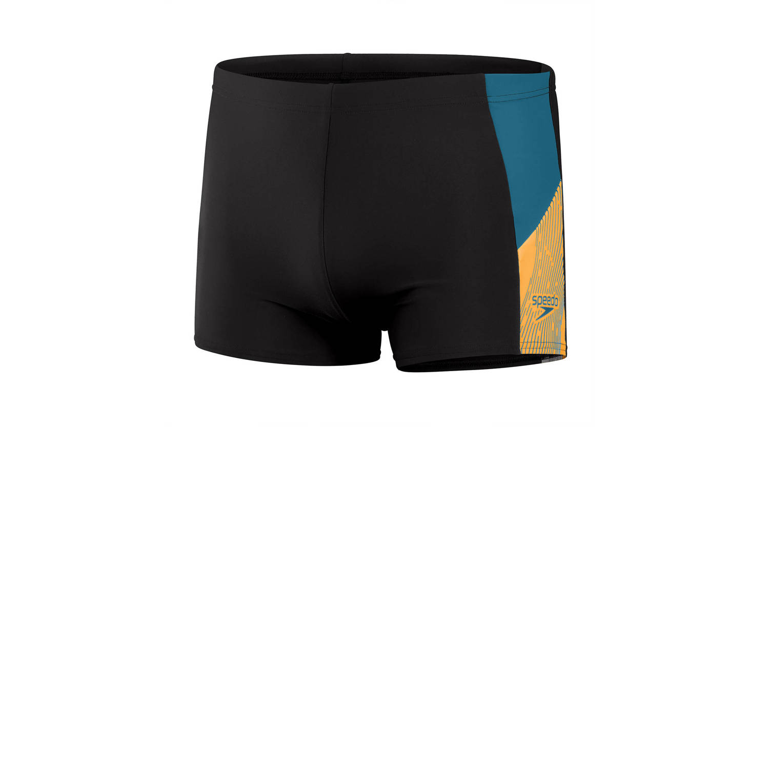 Speedo ECO EnduraFlex zwemboxer Dive zwart oranje