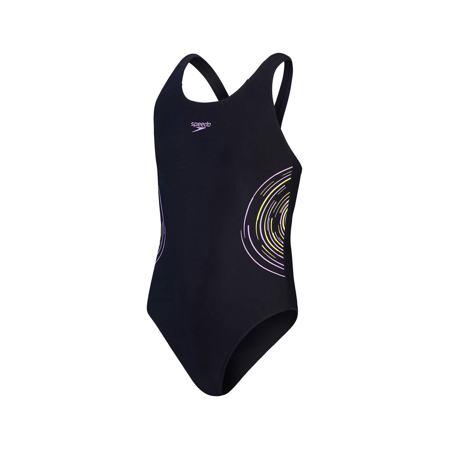 Speedo ECO EnduraFlex sportbadpak Muscleback zwart paars blauw Meisjes Gerecycled polyamide 152