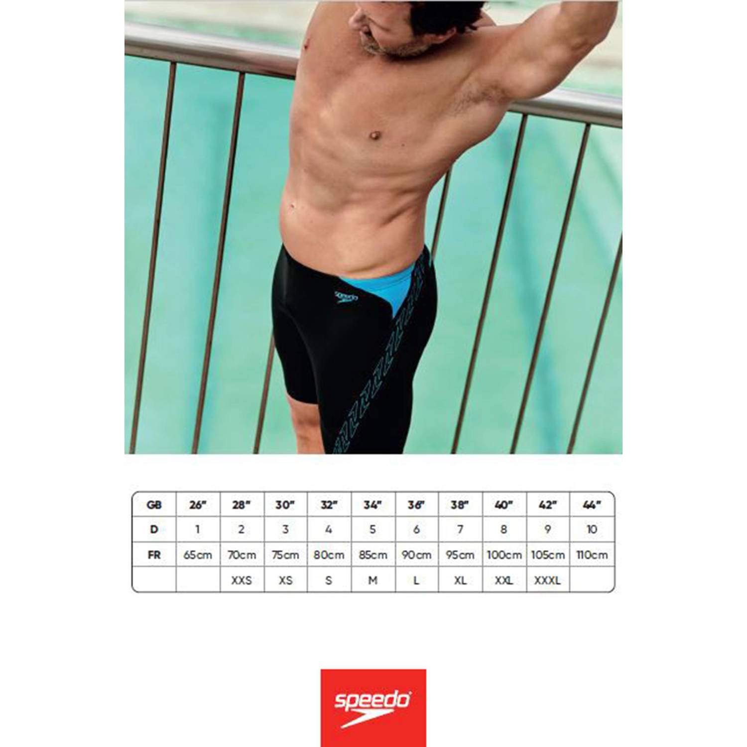 Speedo Endurance+ zwemboxer Hyperboom zwart blauw