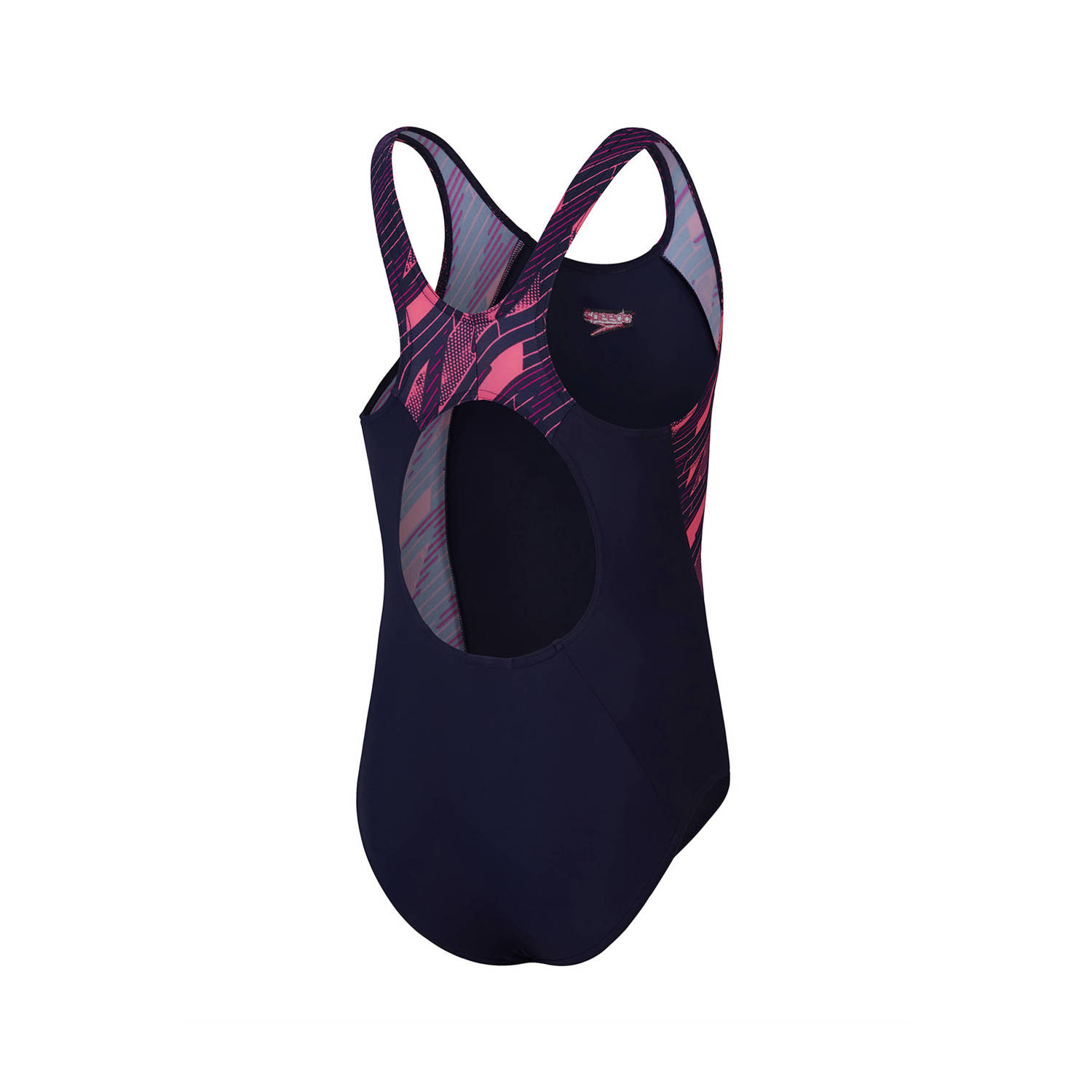 Speedo ECO EnduraFlex sportbadpak Muscleback donkerblauw roze