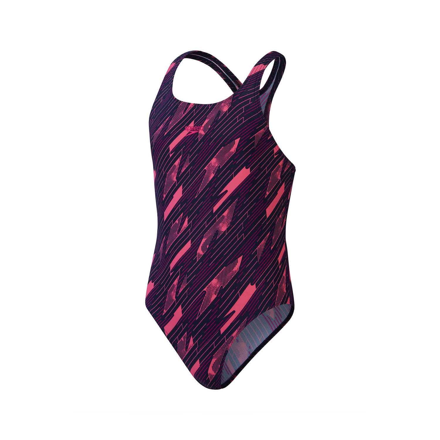 Speedo ECO EnduraFlex sportbadpak Medalist donkerblauw roze Meisjes Polyamide 128