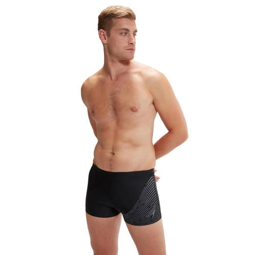 Speedo EnduraFlex zwemboxer Medley Logo zwart/donkergrijs afbeelding