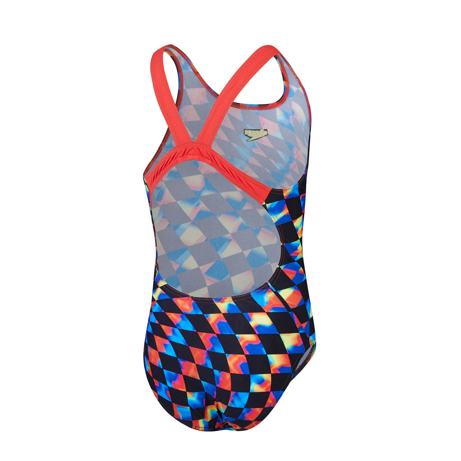 Speedo Endurance+ sportbadpak Leaderback zwart roze geel