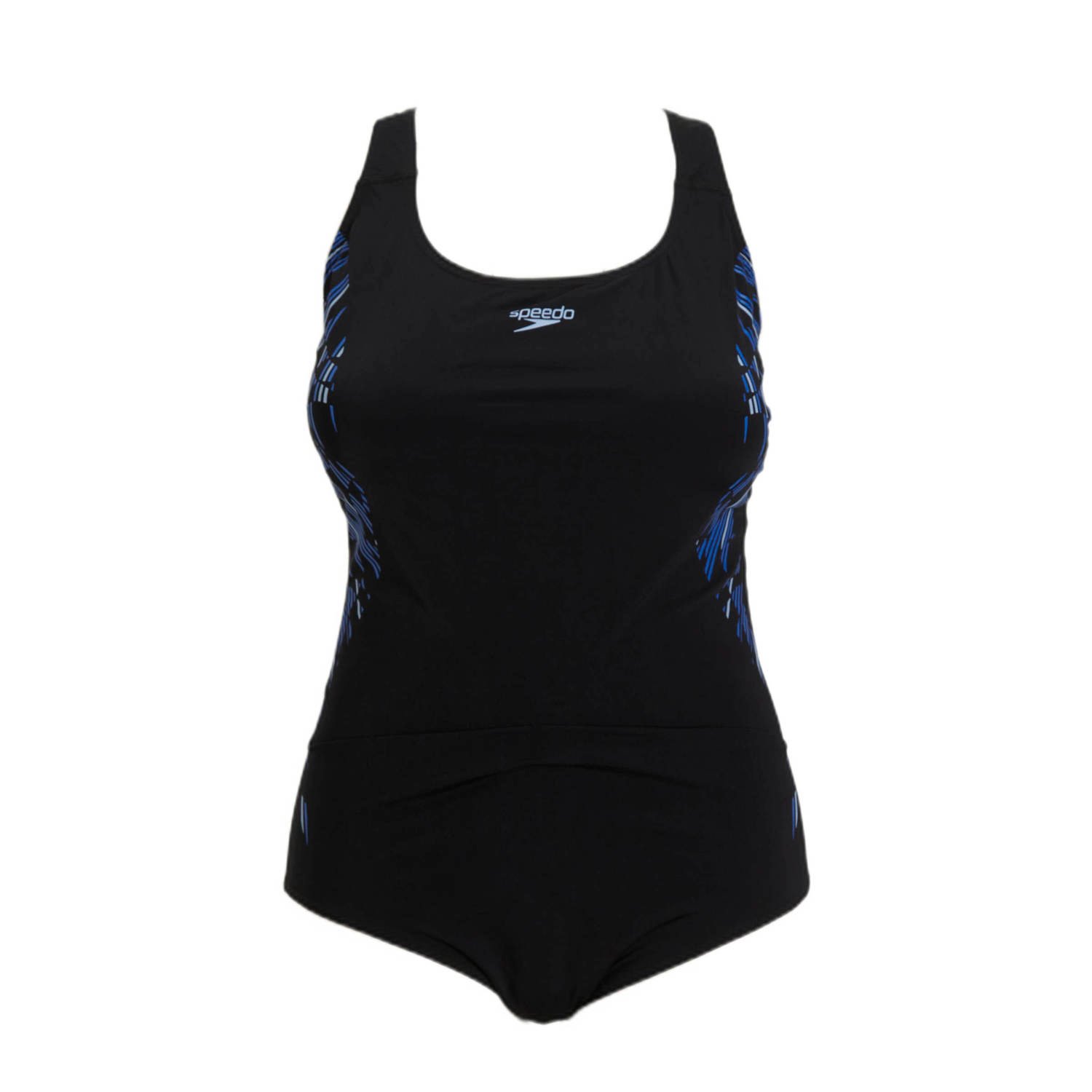 Speedo ECO Endurance+ sportbadpak Placement Medalist zwart blauw