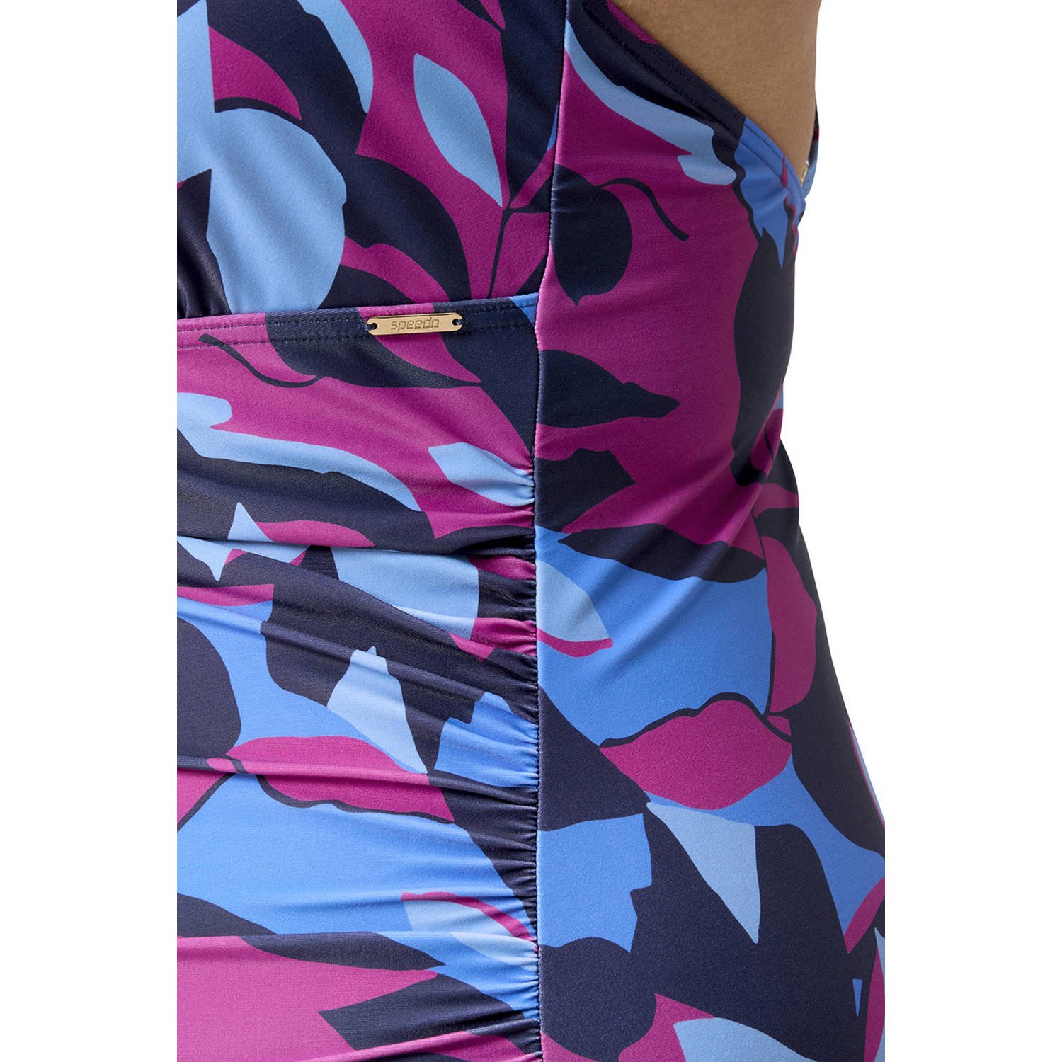 Speedo corrigerend badpak blauw roze