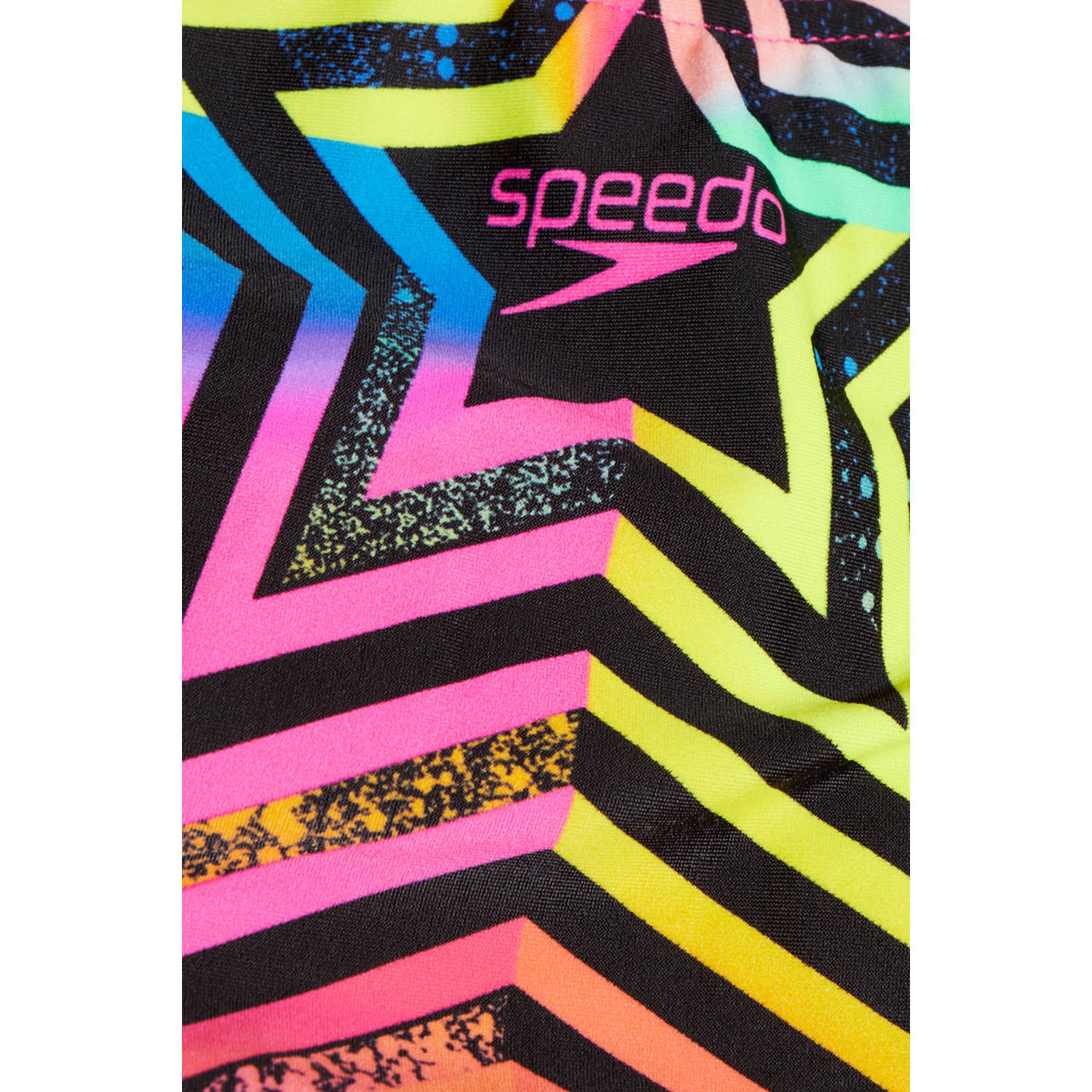 Speedo EnduraFlex sportbadpak Leaderback zwart geel roze