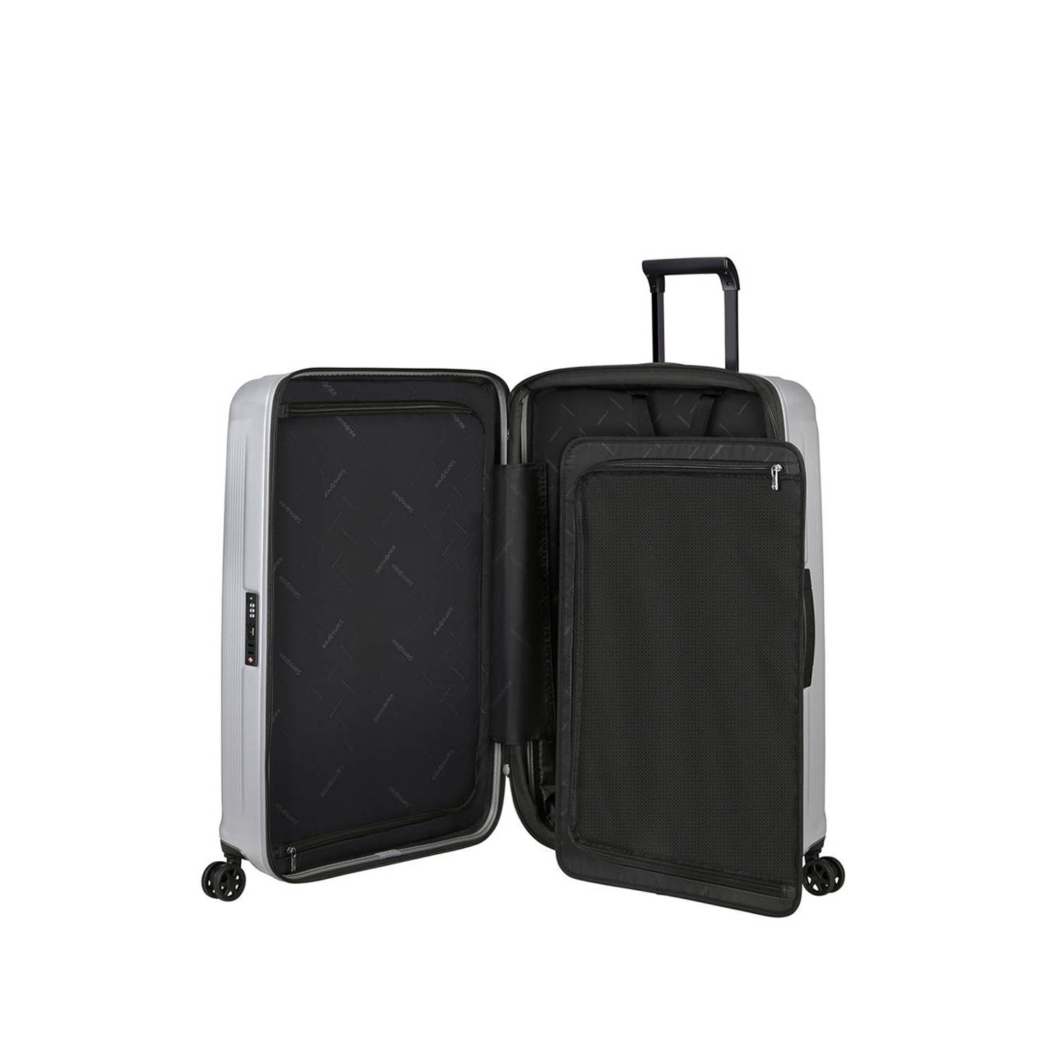 Samsonite trolley Nuon 69 cm. Expandable zilverkleurig