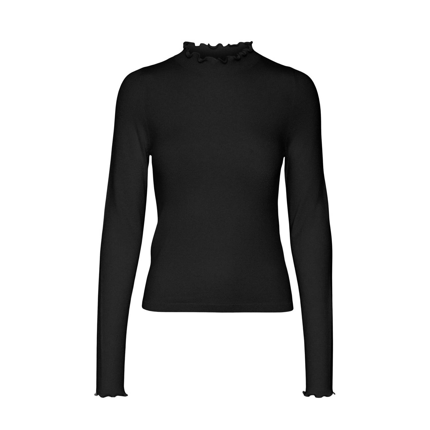 Vero Moda Effen Hoge Halstrui in Zwart Black Dames