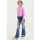 WE Fashion ribgebreide longsleeve roze