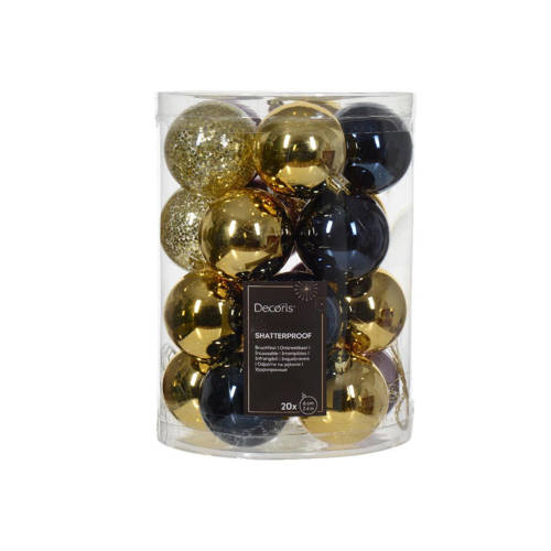 Wehkamp Decoris kerstbal Mixbox (set van 20) (ø6 cm) aanbieding