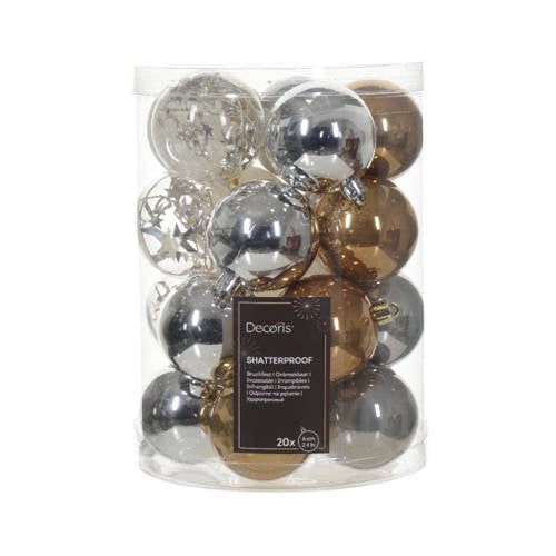 Wehkamp Decoris kerstbal MixBox (20) (ø6 cm) aanbieding