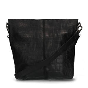 leren crossbody tas zwart