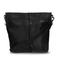 Manfield leren crossbody tas zwart