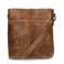 Manfield leren crossbody tas cognac