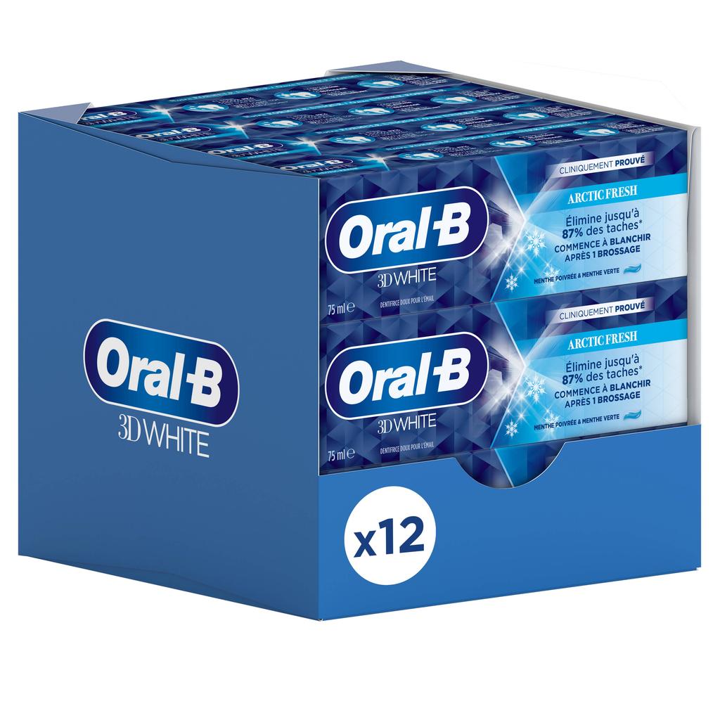Oral-B 3D White Arctic Fresh tandpasta - 12 x 75ml