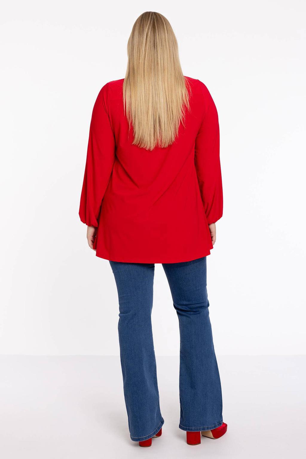 YOEK tuniek DOLCE van travelstof rood