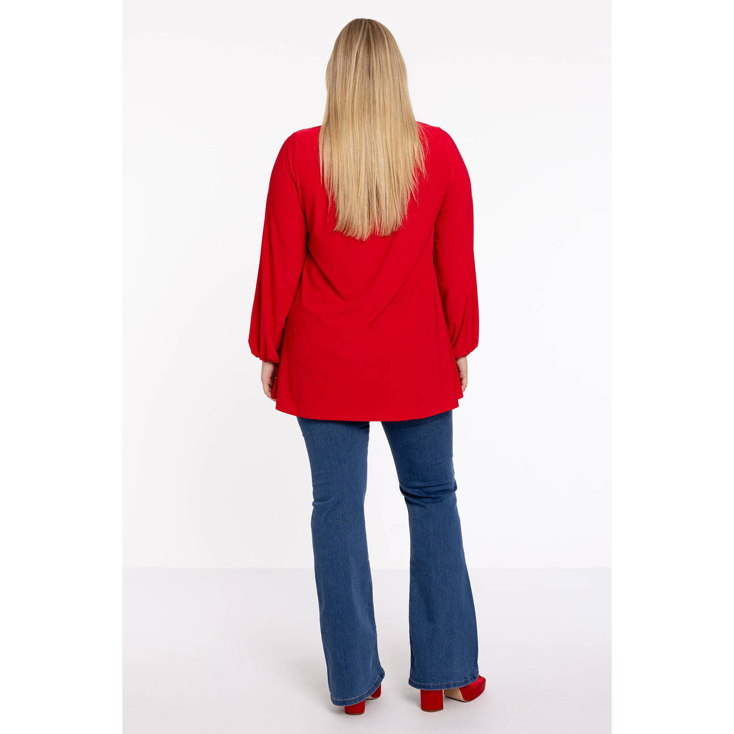 YOEK tuniek DOLCE van travelstof rood