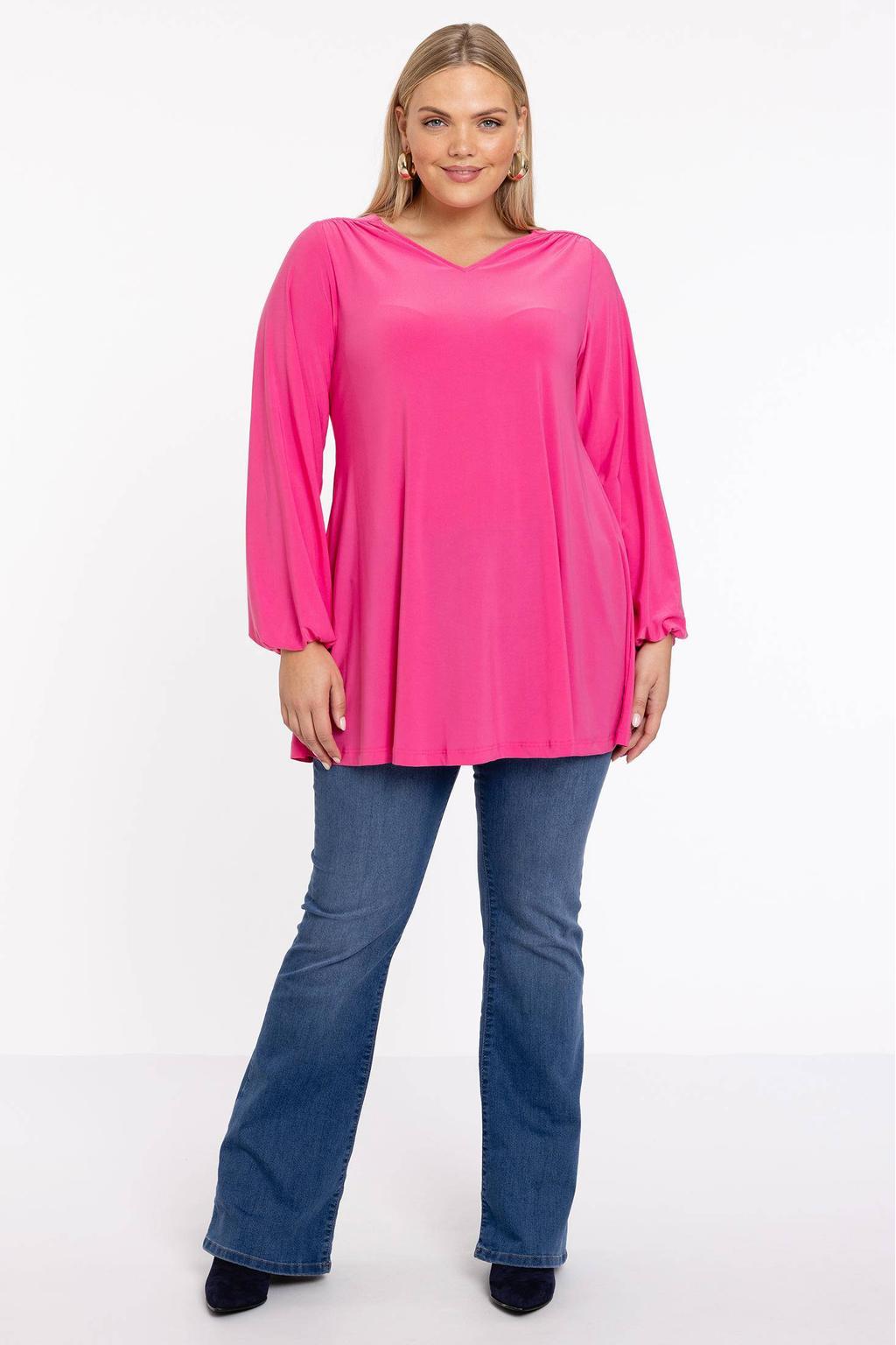 YOEK tuniek DOLCE van travelstof roze