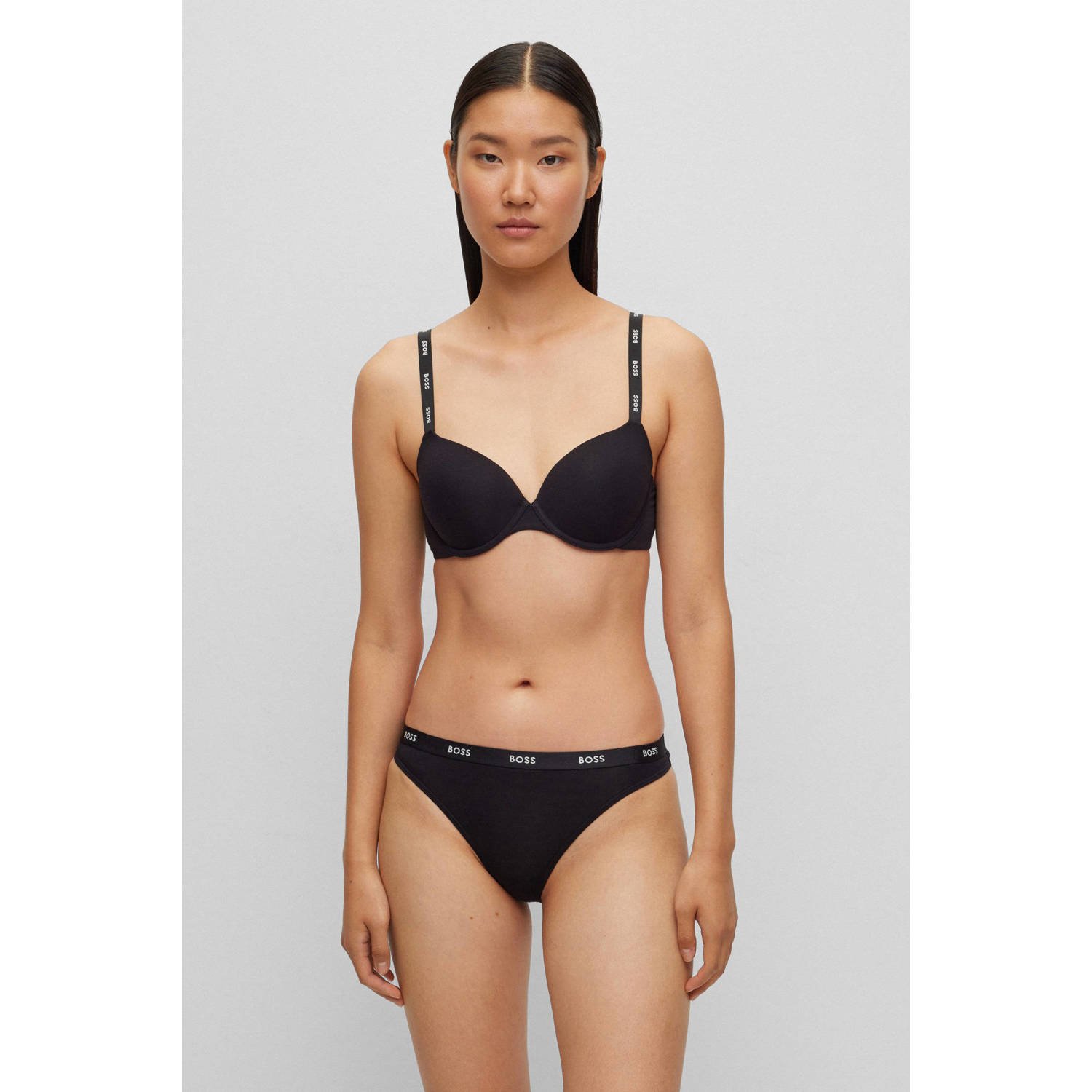 BOSS String THONG CI met logotekst op de tailleband