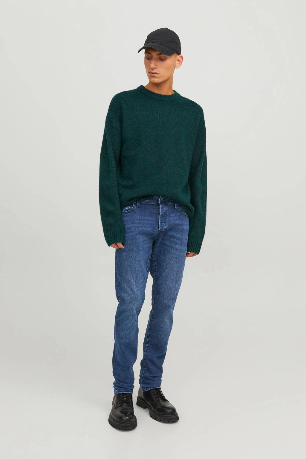 JACK & JONES JEANS INTELLIGENCE slim fit jeans JJIGLENN 350 blue denim
