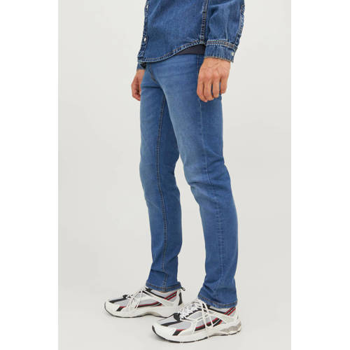 JACK & JONES JEANS INTELLIGENCE slim fit jeans JJIGLENN JJORIGINAL blue denim afbeelding