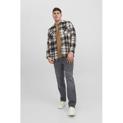 JACK & JONES PLUS SIZE tapered fit jeans JJIMIKE Plus Size black denim afbeelding