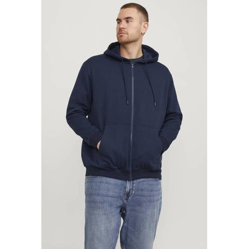 JACK & JONES PLUS SIZE sweatvest JJEBRADLEY Plus Size donkerblauw afbeelding