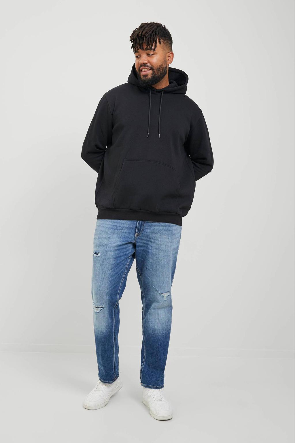 JACK & JONES PLUS SIZE hoodie Plus Size zwart