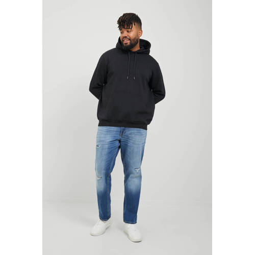 JACK & JONES PLUS SIZE hoodie JJEBRADLEY Plus Size zwart afbeelding