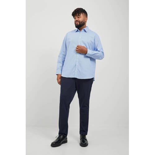JACK & JONES PLUS SIZE slim fit chino JPSTMARCO Plus Size donkerblauw afbeelding