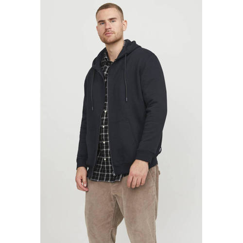 JACK & JONES PLUS SIZE sweatvest JJEBRADLEY Plus Size zwart afbeelding