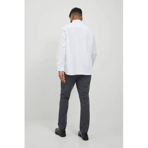 JACK & JONES PLUS SIZE gemêleerde slim fit chino JPSTMARCO Plus Size grijs afbeelding