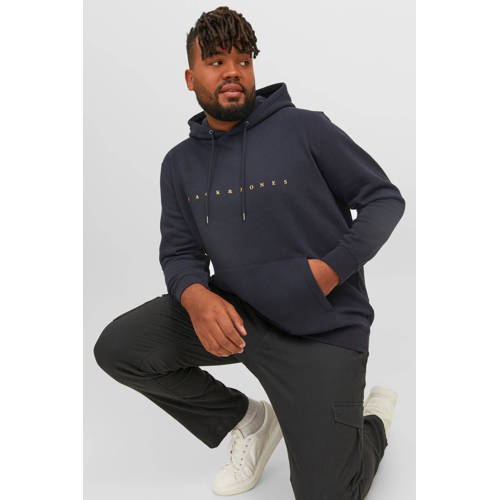 JACK & JONES PLUS SIZE hoodie Plus Size met printopdruk donkerblauw afbeelding