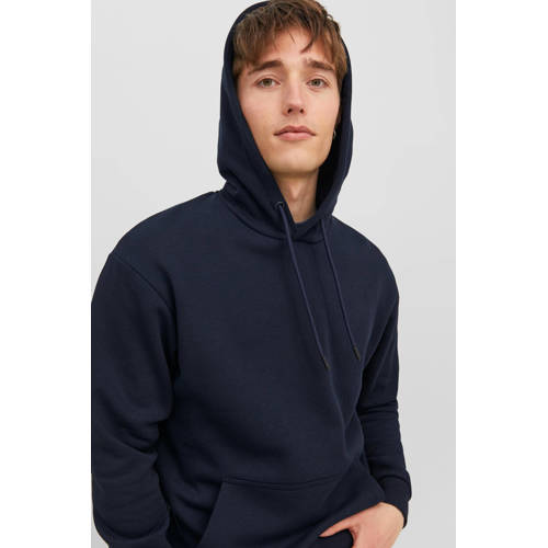 JACK & JONES ESSENTIALS hoodie JJEBRADLEY donkerblauw afbeelding