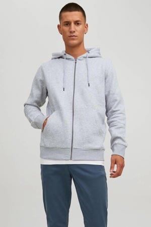 sweatvest grijs melange
