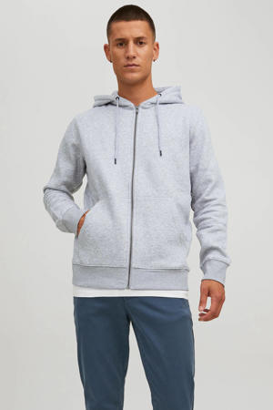 sweatvest grijs melange