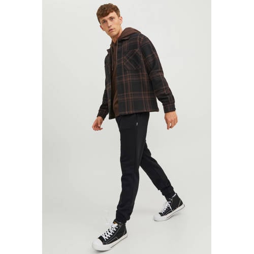 JACK & JONES PANTS STUDIO regular fit joggingbroek JPSTGORDON JJBRADLEY zwart afbeelding