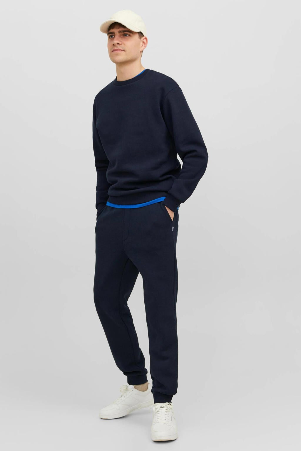 JACK & JONES ESSENTIALS sweater donkerblauw