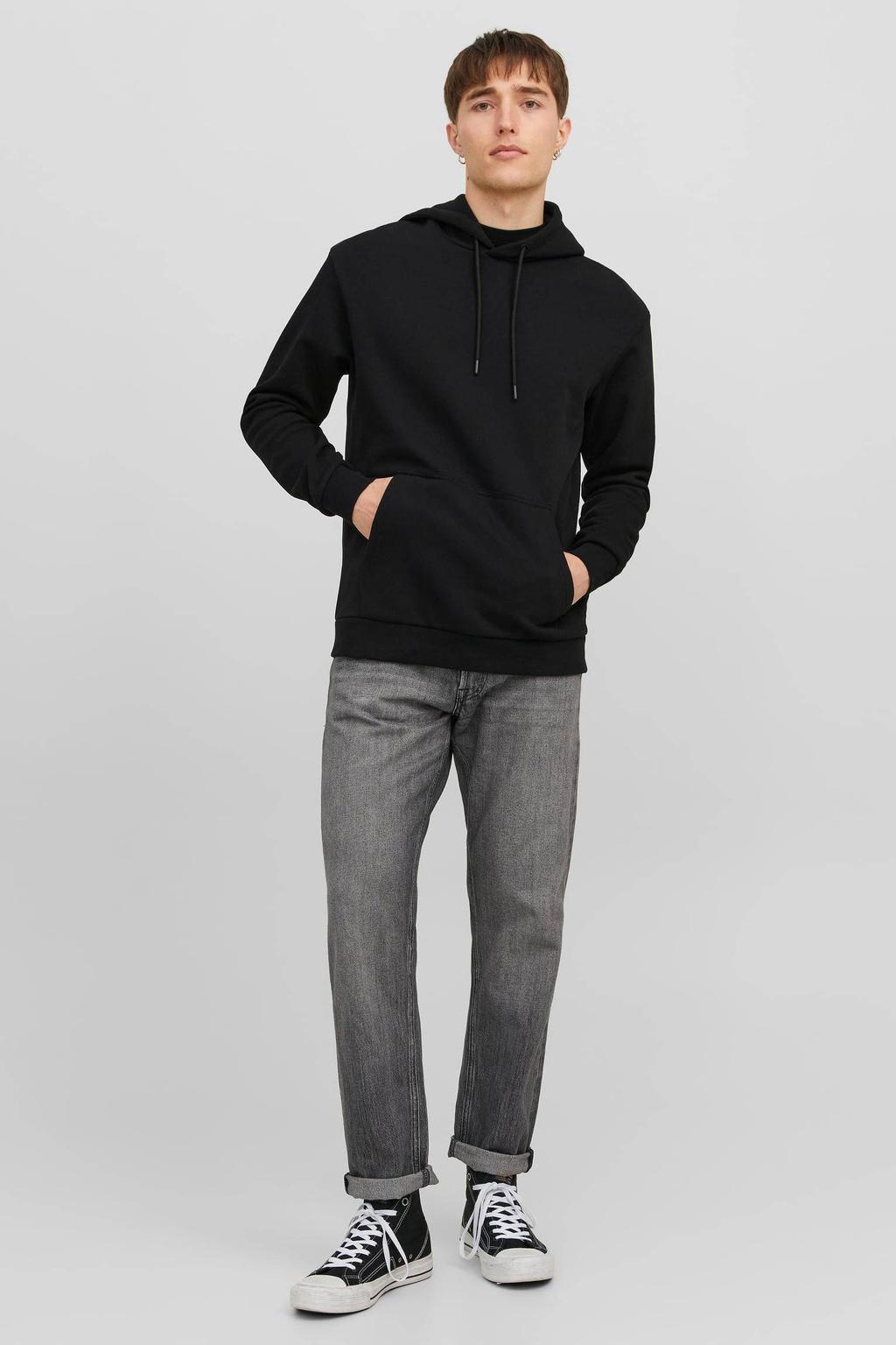 JACK & JONES ESSENTIALS hoodie zwart