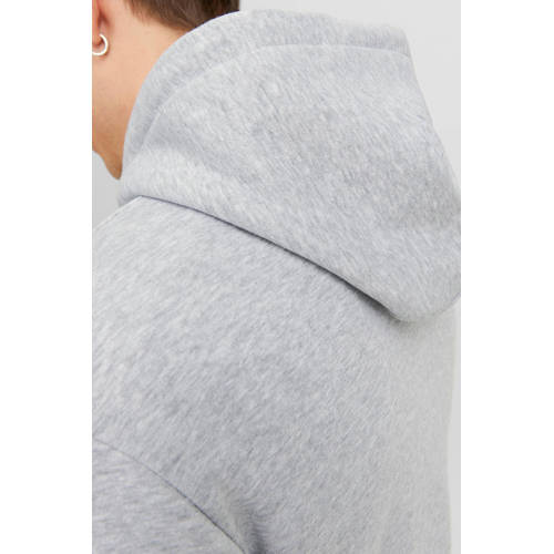 JACK & JONES ESSENTIALS gemêleerde hoodie JJEBRADLEY grijs melange afbeelding