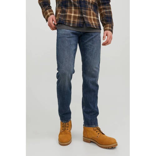 JACK & JONES JEANS INTELLIGENCE tapered fit jeans JJIMIKE JJORIGINAL SBD 551 medium blue afbeelding